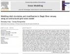 Modeling tidal circulation and stratification in Skagit River estuary using an unstructured grid ocean model